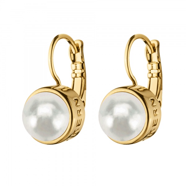 Dyrberg Kern Lulu Gold Earrings - White Pearl